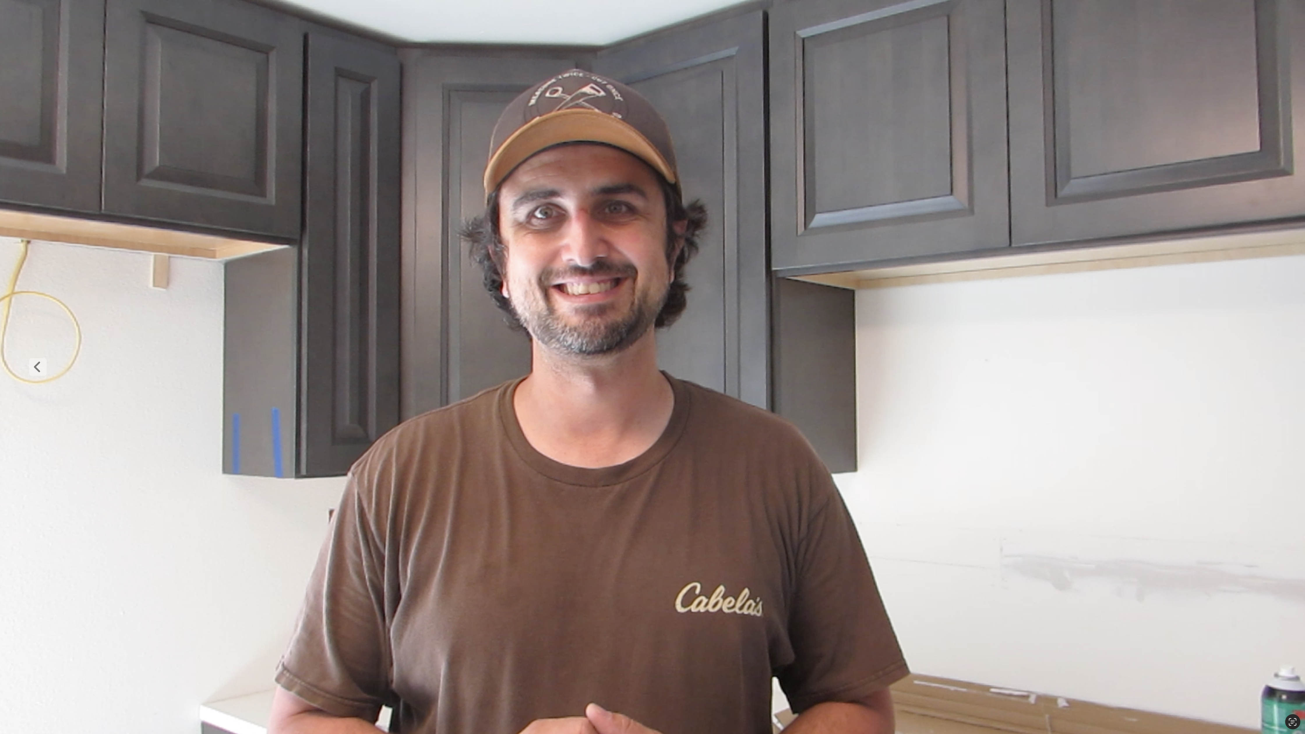 Kevin After Installing Kitchen Cabinets